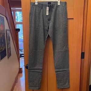 J. Crew Style 484 Slimfit Charcoal Textured Trousers